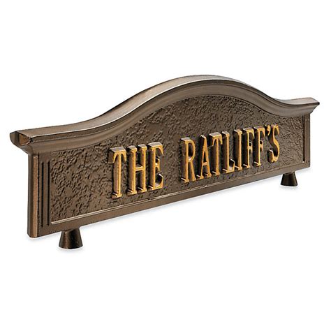 Capitol Monogrammed Mailbox & Personalized Address Plaques with ...