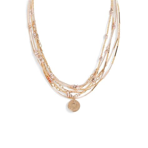 Buy Priyaasi Gold Plated Multi Color Multi Layer Beaded Necklace Online