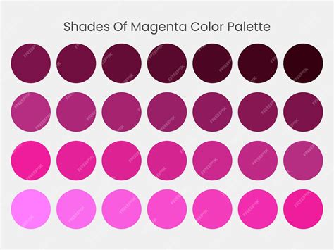 Premium Vector | Trendy shades of magenta color palette free vector