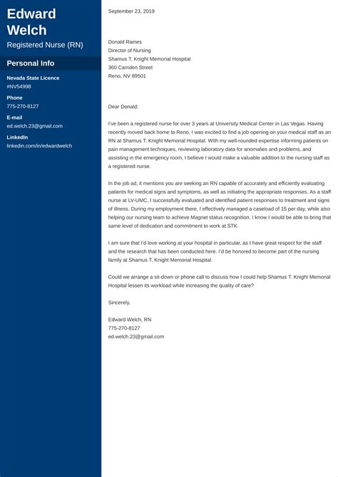 Nursing Cover Letter: Examples & Ready-To-Use Templates