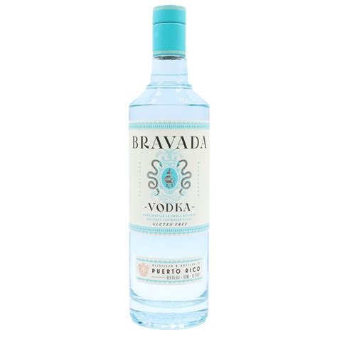 Bravada Vodka Puerto Rico, Gluten Free, Glass Bottle, 750ml, 40% ABV ...