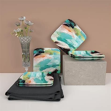 Buy Ikea Plastic Plate - Pack of 6, Multicolour Online at Low Prices in ...