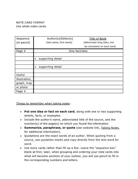 39 Simple Note Card Templates & Designs ᐅ TemplateLab