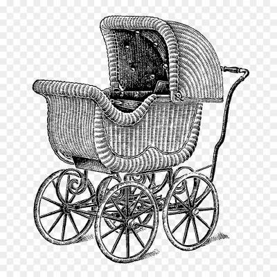 Antique Baby Pram Transparent PNG - Pngsource