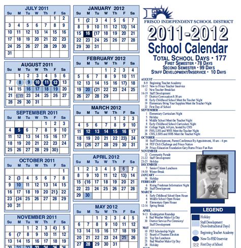 Frisco Isd Academic Calendar - Printable Calendars AT A GLANCE
