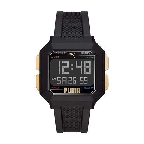 Buy Puma Silicone Remix Digital Black Dial Unisex's Watch-P5060, Band ...