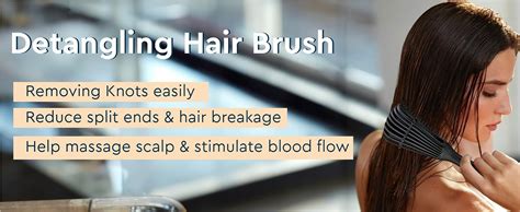 Buy GUBB Paddle Detangling Hair Brush for Adults and Kids - Suitable ...