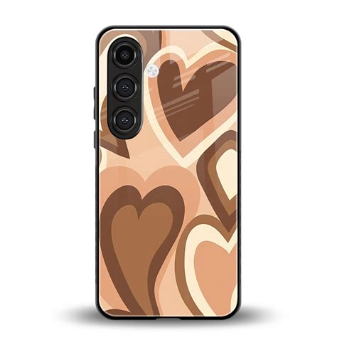 Cocoa Heartbeat Phone Case for Samsung Galaxy S25 FE | Glass Case – Boujee