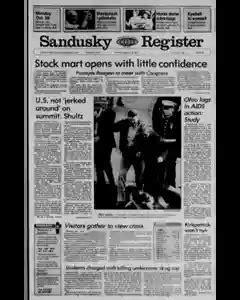 Sandusky Register Newspaper Archives, Oct 26, 1987, p. 1