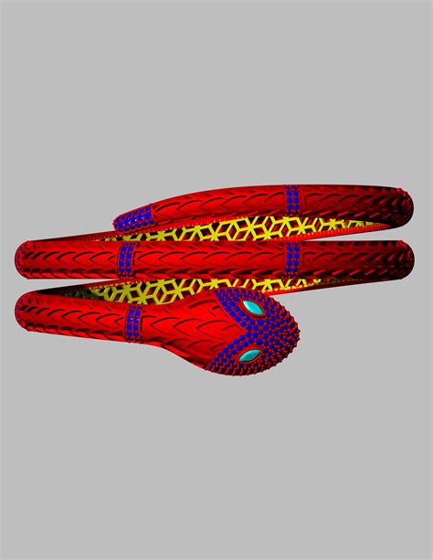 Snake Design Diamond Gold Bangle 57 mm”CAD FILE – JewelryCrafto