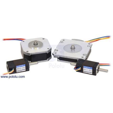 Sanyo Pancake Stepper Motor: Bipolar, 200 Steps/Rev, 50×16mm, 5.9V, 1 A ...