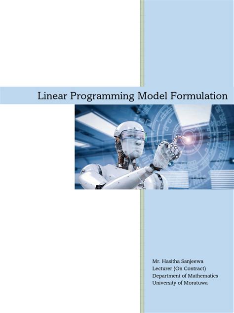 Linear Programming Model Formulation 的图像结果