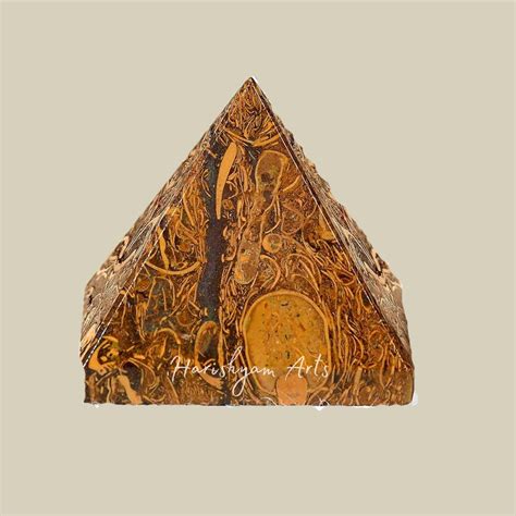Habur Stone Pyramid Paperweight | Fossil Stone Pyramid