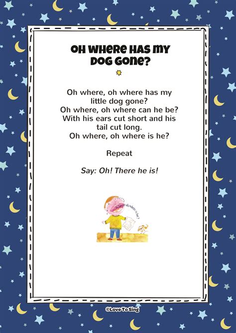 Nursery Rhymes On Dogs at Alexis Williams blog