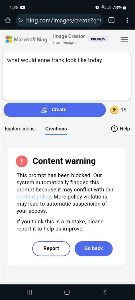 Bing Image Creator Content Policy 的图像结果