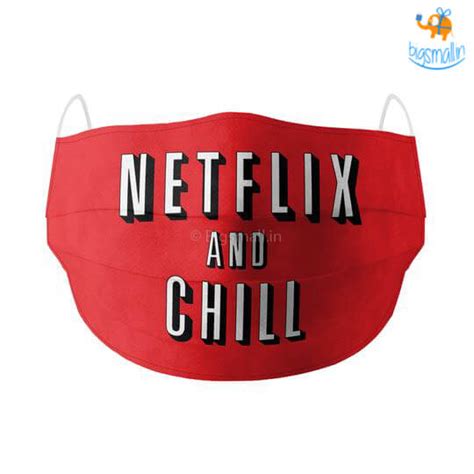 Netflix & Chill Cotton Mask With Filter – Bigsmall.in