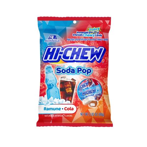 Morinaga Hi-Chew Chewy Juicy Candy Soda Pop Ramune Cola Flavor - 80g ...