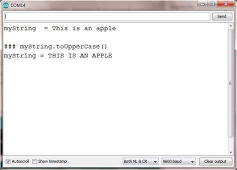 Arduino String 的图像结果