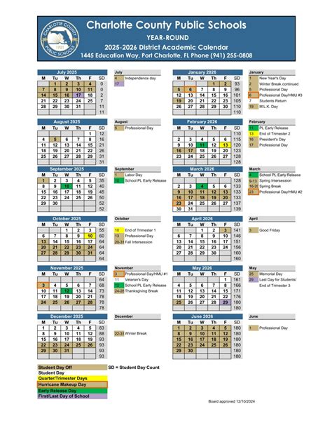 Charlotte County Schools Calendar 25-26 [PDF] - EduCounty