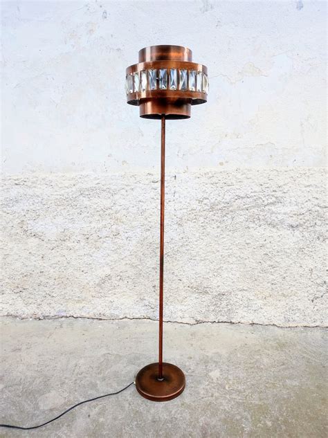 Vintage XL Floor Lamp /retro Floor Lamp / 80's/ Metal and Brass Floor ...