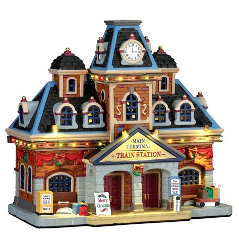 Main Terminal Train Station | Lemax village, Lemax christmas village ...