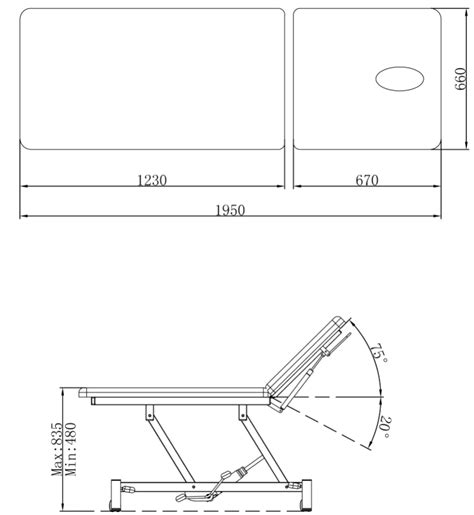 Hydraulic Medical Exam Table
