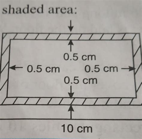 .Find the shaded area:0.5 cm0.5 cm 0.5 cm -0.5 cm8 cm10 cm - Brainly.in