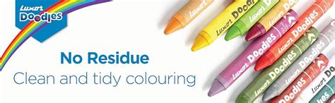 Luxor Doodles Jumbo Wax Crayons| 24 Assorted Shades| Free 1 Gold, 1 ...