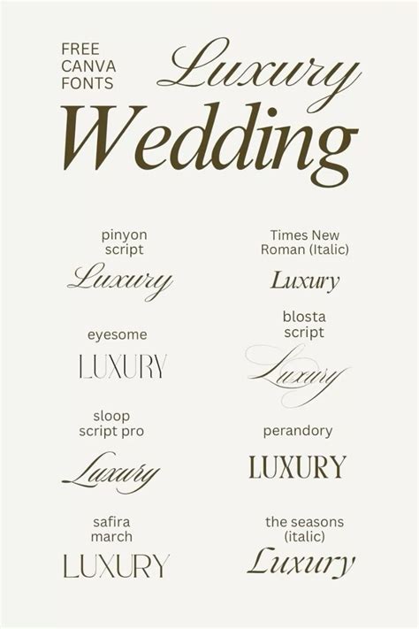 Elegant script font type | Typography wedding, Formal canva fonts ...
