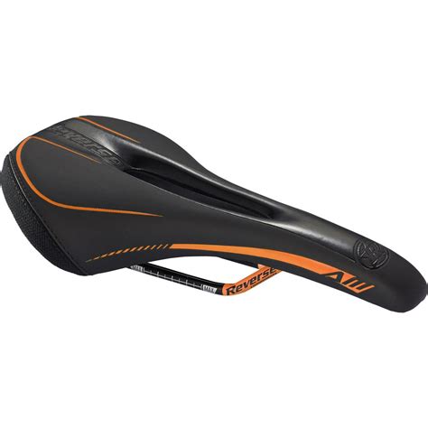 Reverse Components Saddle AM Ergo Black/Fox-Orange | Maciag Offroad