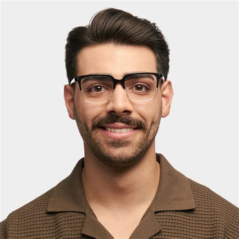 Classy Men's Glasses With Two-Tone Color