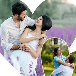 Buy Photo Collage Template in 2 Heart Shapes 18" X 18", 12" X 12", Love ...