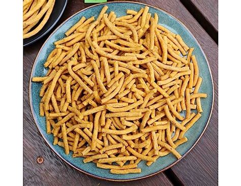 Changezi's Namkeen Besan Bhujia Long Sev Snack/Ratlami Namkeen Sev ...