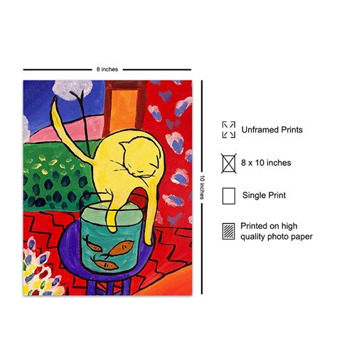 Buy Cat Wall Decor - Boho Bohemian Decor - Matisse Poster - Cat Wall ...