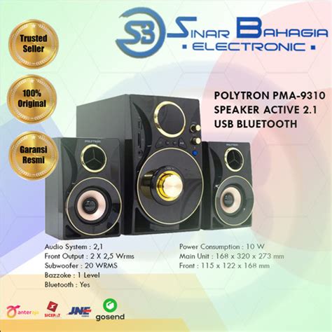 Jual POLYTRON PMA-9310 SPEAKER ACTIVE 2.1 USB BLUETOOTH ( Khusus ...