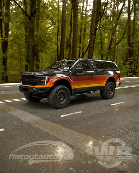 The Retro Full-Size Two-Door Ford Bronco Raptor V8 Will Become Real for SEMA 2024 - autoevolution
