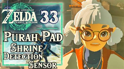 Zelda Tears of the Kingdom, Purah Pad Shrine Sensor Detector, Autobuild ...