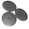 Haneez Carbon Steel Non-Stick Pizza Pan for Oven, Microwave, OTG, Set ...