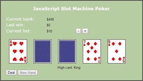 Image result for JavaScript Poker