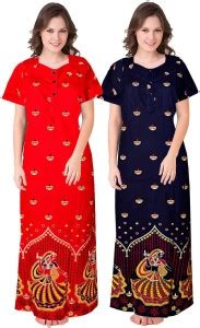 JWF Women Nighty Set - Buy JWF Women Nighty Set Online at Best Prices ...