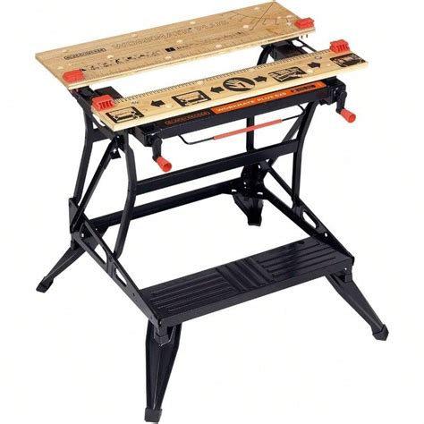 BLACK+DECKER Workmate Plus Work Bench Tool Stand Saw Horse Dual Height ...
