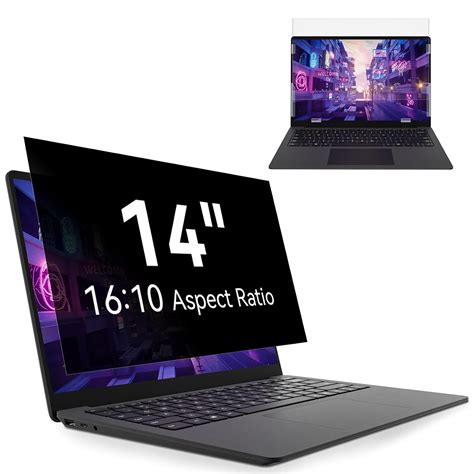 14 Inch Laptop Privacy Screen, Anti Glare Blue Light Privacy Filter ...