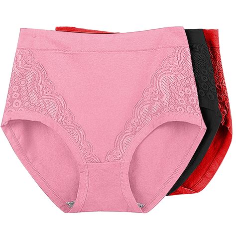 Mrat Incontinence Underwear for Women 3pc Women's Plus Size Panties ...