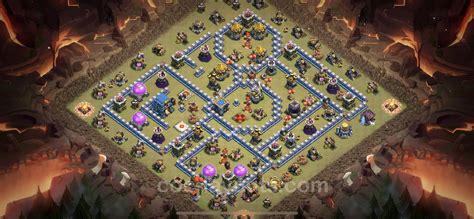 Best War Base TH12 with Link, Hybrid - Town Hall Level 12 CWL Base Copy ...