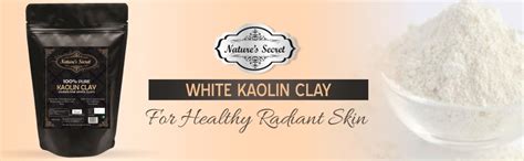 Nature's Secret White Light Kaolin Clay Powder for Skin Face Mask ...