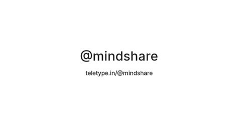 @mindshare — Teletype