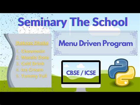 Image result for Python Menu-Driven Program