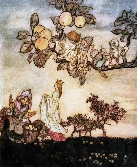 Prints Victorian Book Illustration Replica British Illustrator Arthur Rackham Book Comus c1920 ...