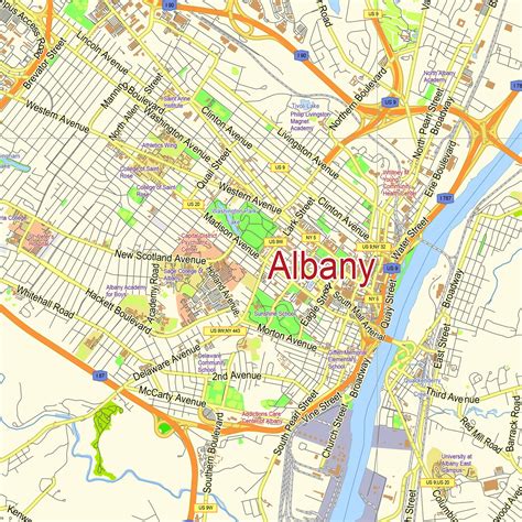 Map Of Albany Area