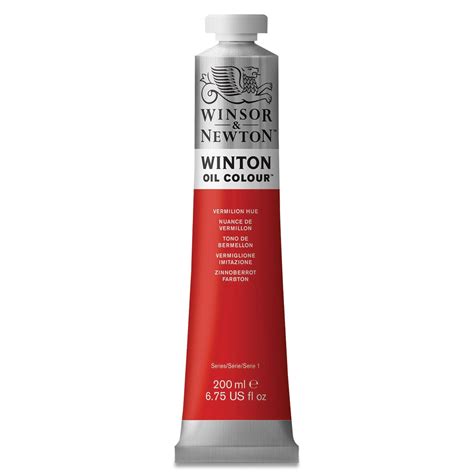 Winsor & Newton Winton Oil Color - Vermilion Hue, 200 ml tube, Color ...